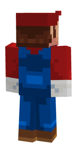 Blue skin: body, back render