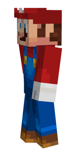 Blue skin: body, left side render
