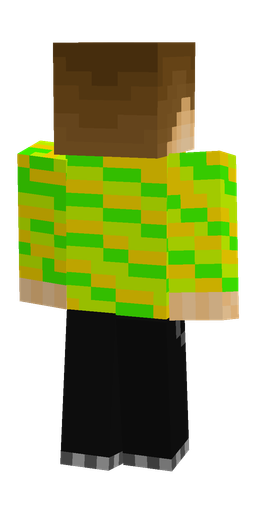 Black skin: body, back render