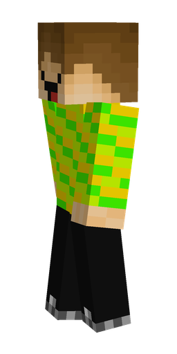 Black skin: body, left side render