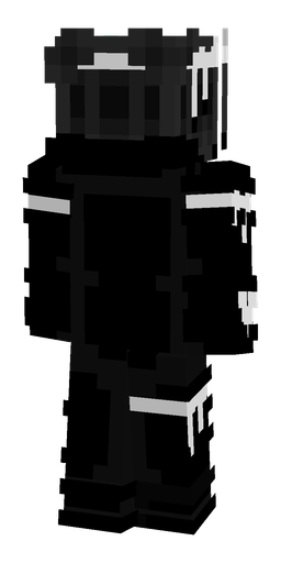 Black skin: body, back render