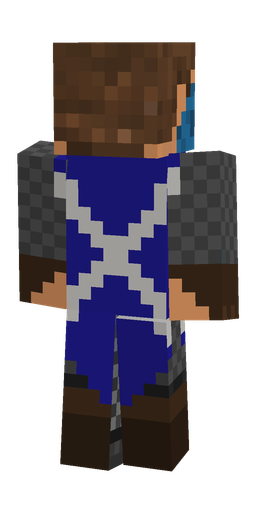 Black skin: body, back render
