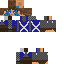 Black skin: raw texture render