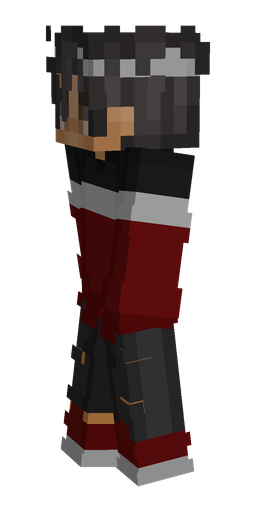 Black skin: body, left side render