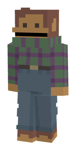 Blue skin: body, front render