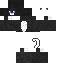 Black skin: raw texture render