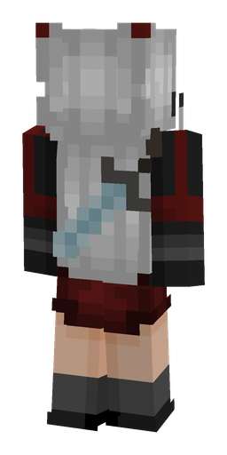 Black skin: body, back render
