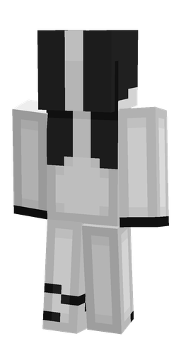 Black skin: body, back render