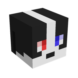 Black skin: head render