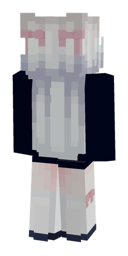 Black skin: body, back render