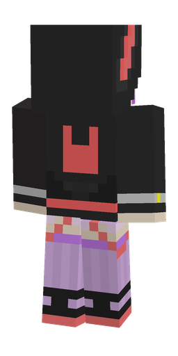 Black skin: body, back render