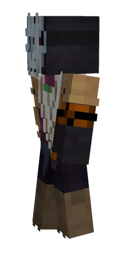 Black skin: body, left side render