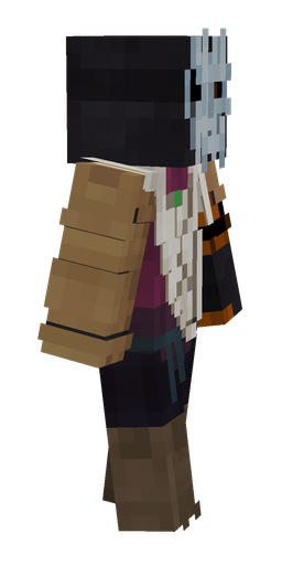Black skin: body, right side render