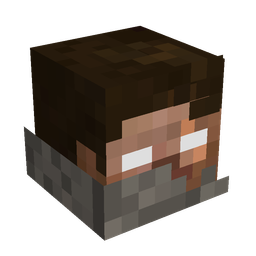 Black skin: head render