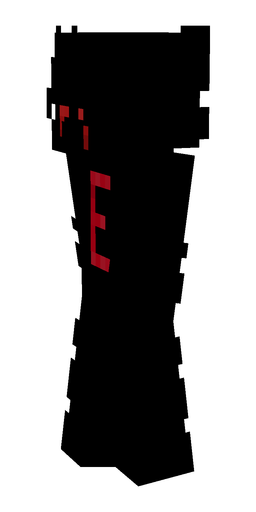 Black skin: body, left side render