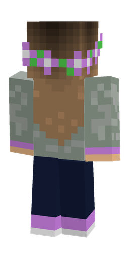 Blue skin: body, back render