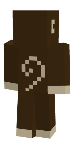 Brown skin: body, back render