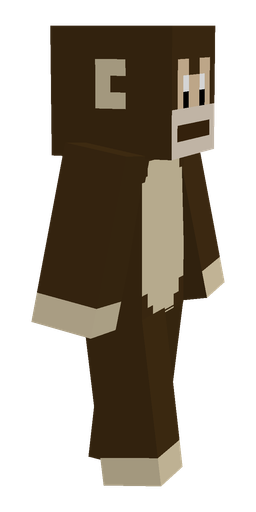 Brown skin: body, right side render