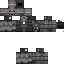 Black skin: raw texture render