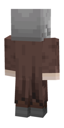 Brown skin: body, back render