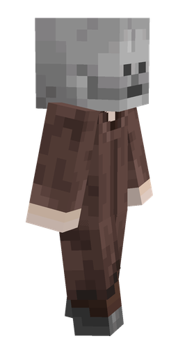 Brown skin: body, right side render