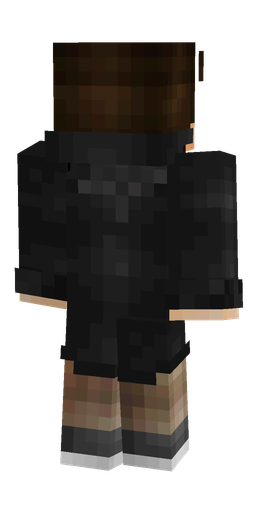 Black skin: body, back render