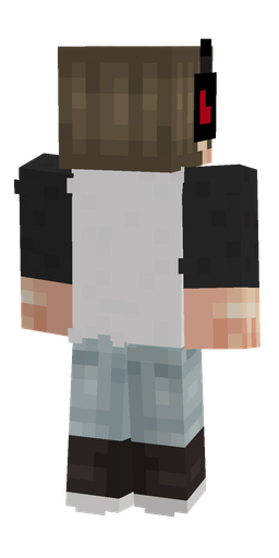 Black skin: body, back render