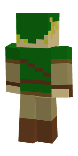 Brown skin: body, back render