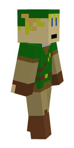 Brown skin: body, right side render