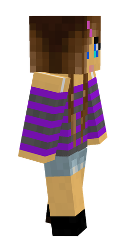 Brown skin: body, right side render