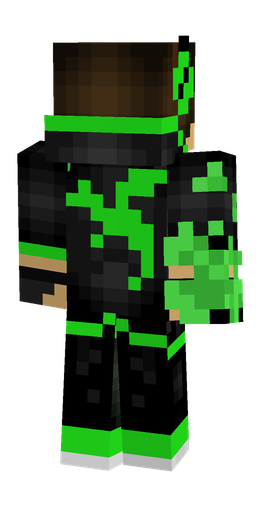 Black skin: body, back render