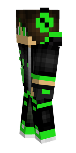 Black skin: body, left side render
