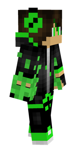 Black skin: body, right side render