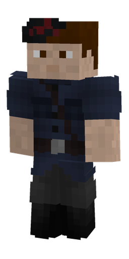 Black skin: body, front render