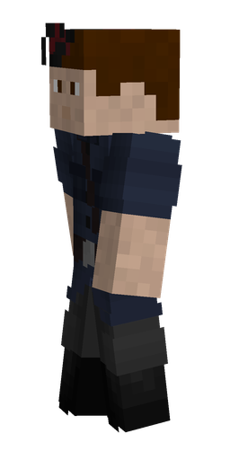 Black skin: body, left side render
