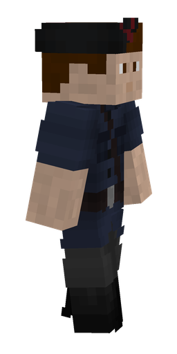 Black skin: body, right side render