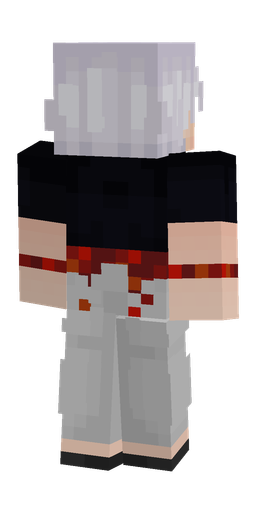 Black skin: body, back render