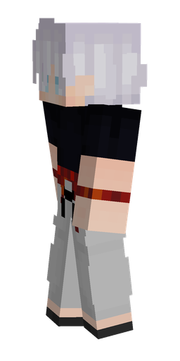 Black skin: body, left side render