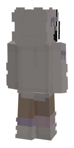 Dark skin: body, back render