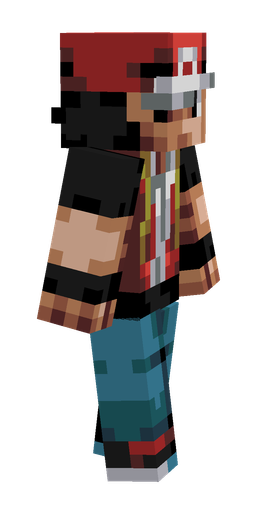Black skin: body, right side render