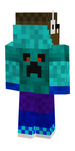 Blue skin: body, back render