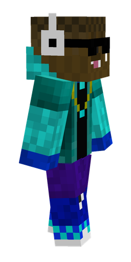 Blue skin: body, right side render