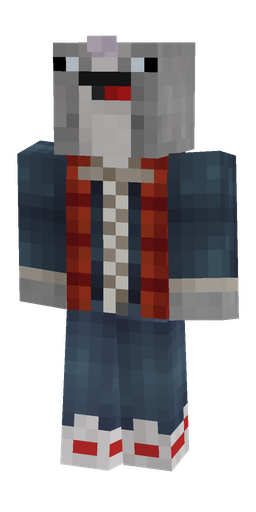 Blue skin: body, front render