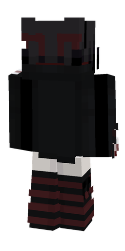 Black skin: body, back render