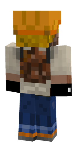 Blue skin: body, back render