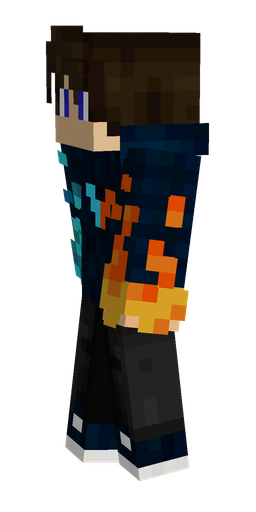 Black skin: body, left side render