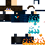 Black skin: raw texture render