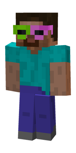Blue skin: body, front render