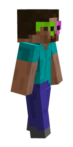 Blue skin: body, right side render