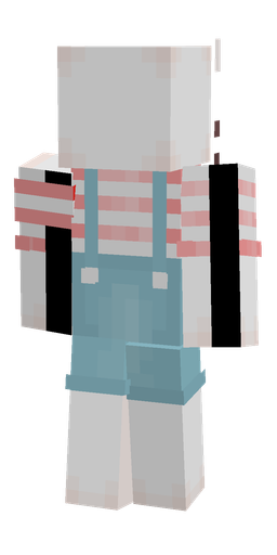 Blue skin: body, back render